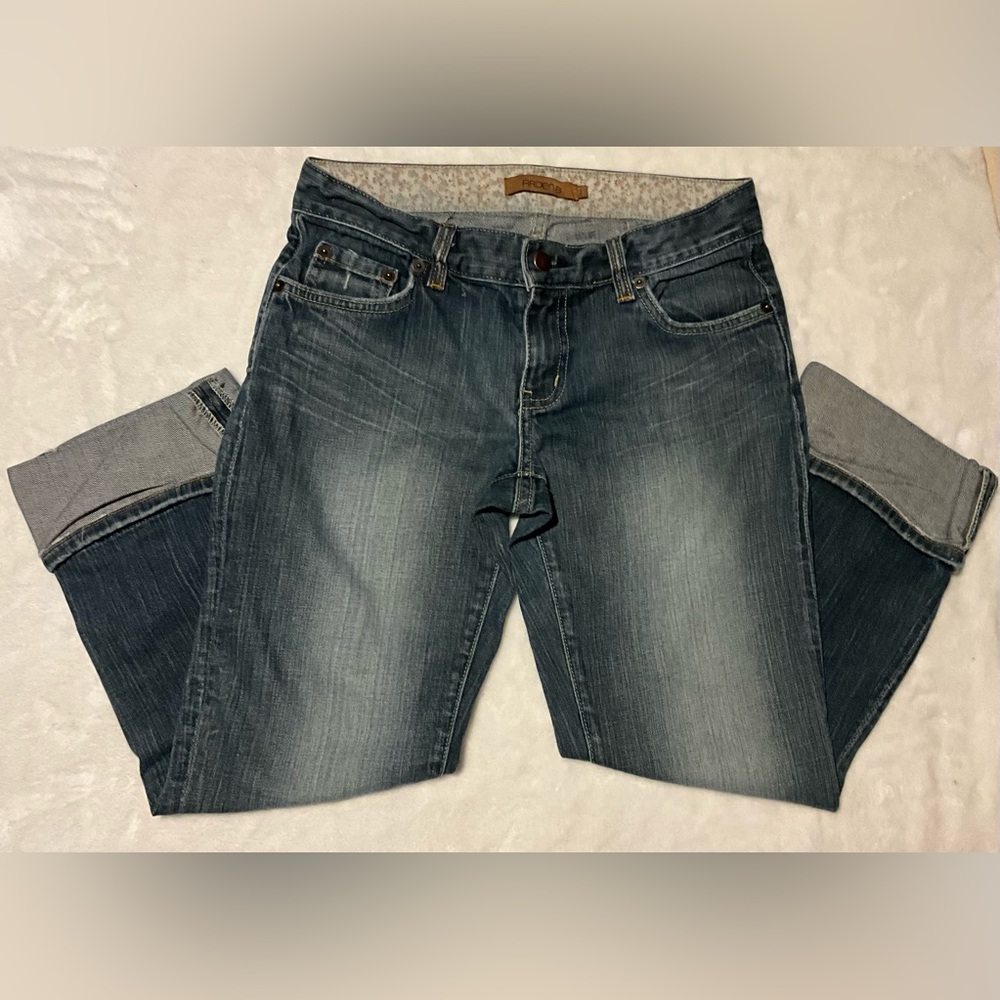 ARDEN B Cropped Cuffed Jeans in Size 2 AB095SD2 in Ink. RN# 78749